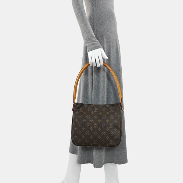 LOOPING MM Monogram Coated Canvas Brown