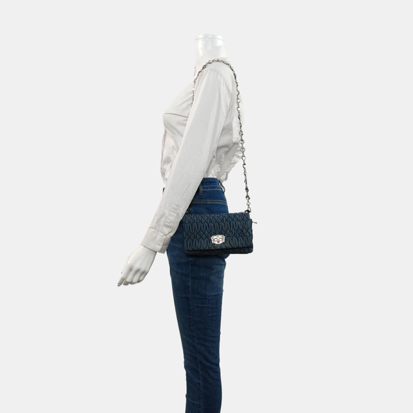 Crystal Quilted Denim Blue
