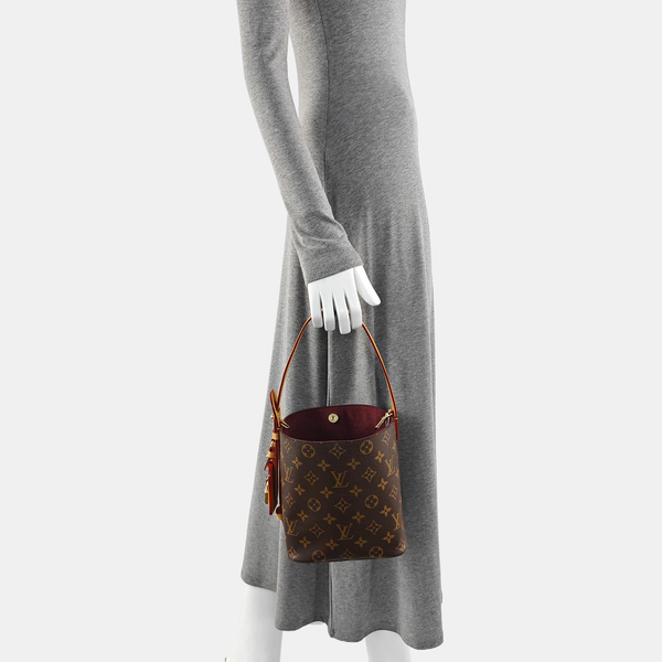 ALL IN BB Monogram Coated Canvas Brown