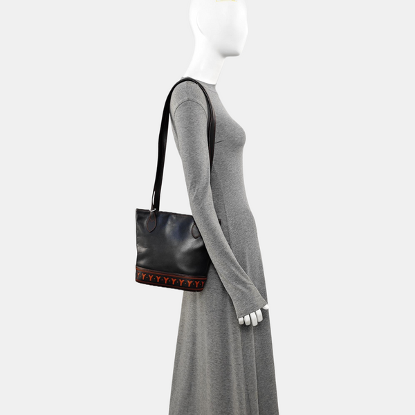 Calfskin Bucket Bag Black