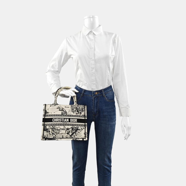 Authenticated pre-owned Book Tote Small Canvas White - Tote Bag at Looply