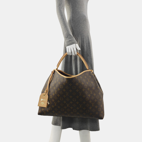 Monogram Coated Canvas Tote Bag Brown