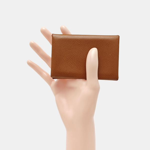 Calvi Epsom Brown Card Holder