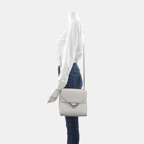 The Clip Calfskin White