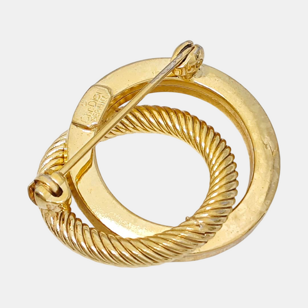 Metal Gold Brooch