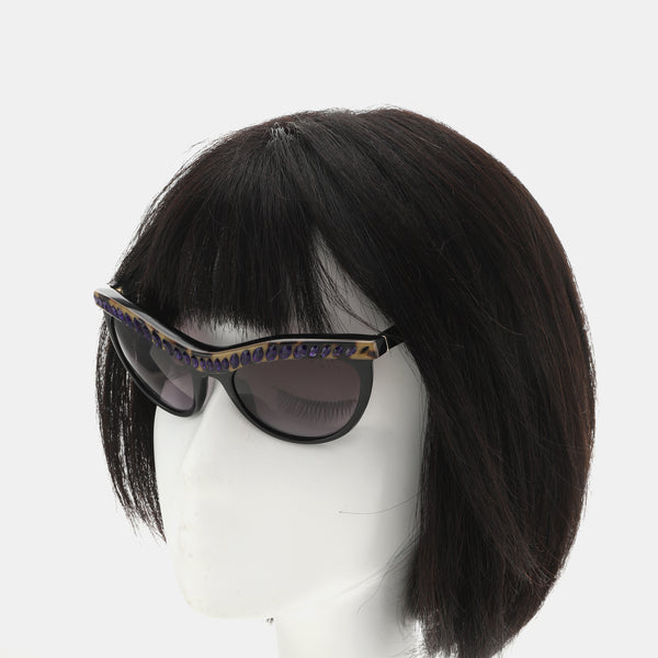 Purple Synthetic Sunglasses