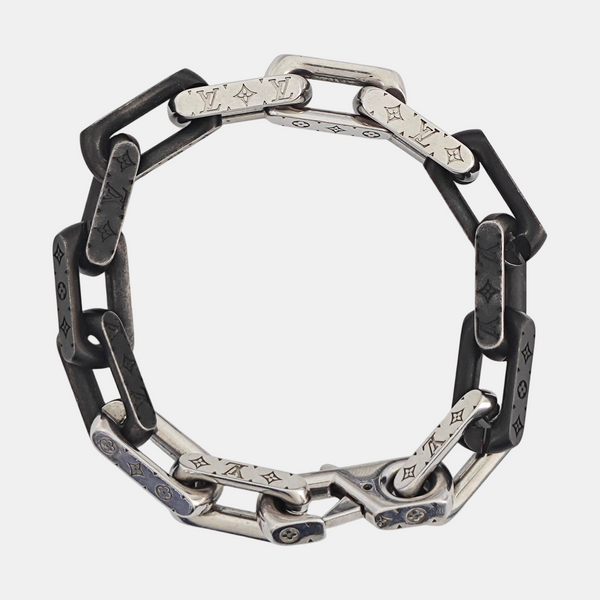 MONOGRAM CHAIN Metal Silver Bracelet