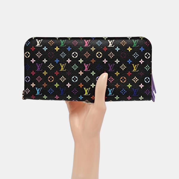 LV × TM ZIPPY Monogram Coated Canvas Black