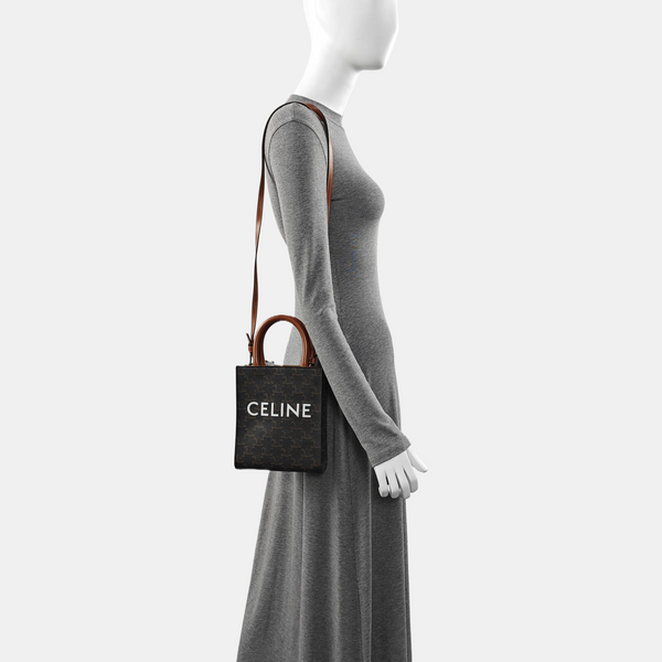 CABAS CELINE Mini Coated Canvas Brown