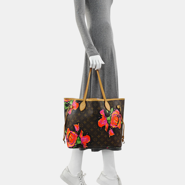 NEVERFULL MM Monogram Coated Canvas Brown