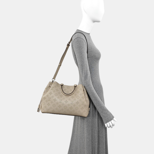 BELLA Monogram Calfskin Gray