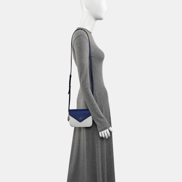 Calfskin Shoulder Bag Blue