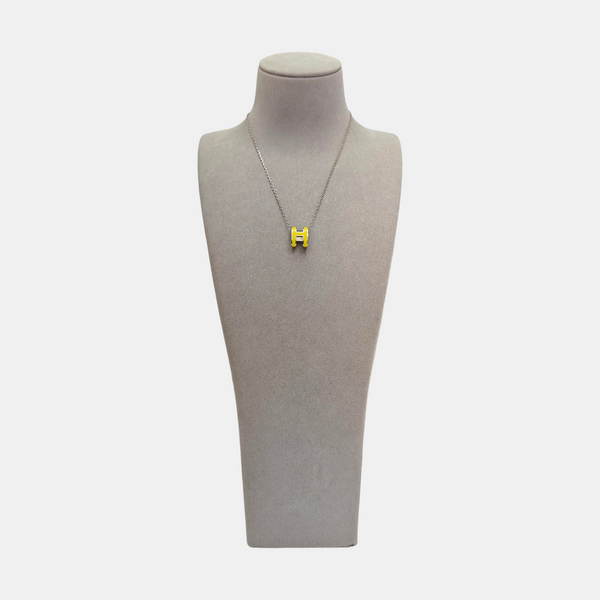 Pop H Metal Silver Necklace