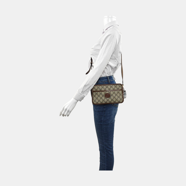 Bree Monogram Coated Canvas Beige