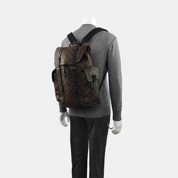 CHRISTOPHER MM Monogram Coated Canvas Brown