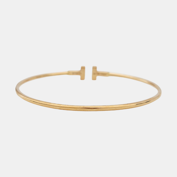 Tiffany T 18k Rose Gold Bangle