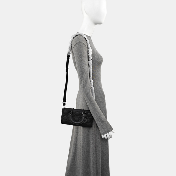 Lady D-Joy Small Cannage Lambskin Black