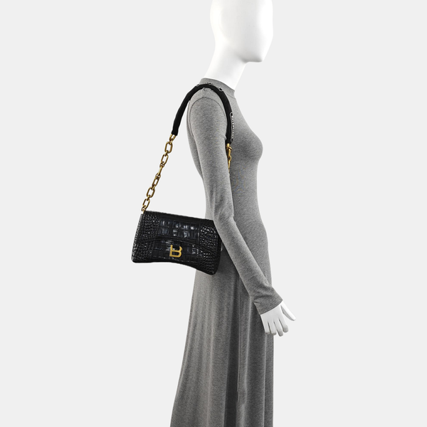 Downtown Super Mini Calfskin Black