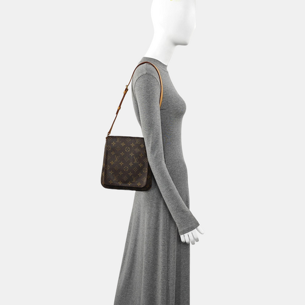 MUSETTE TANGO PM Monogram Coated Canvas Brown