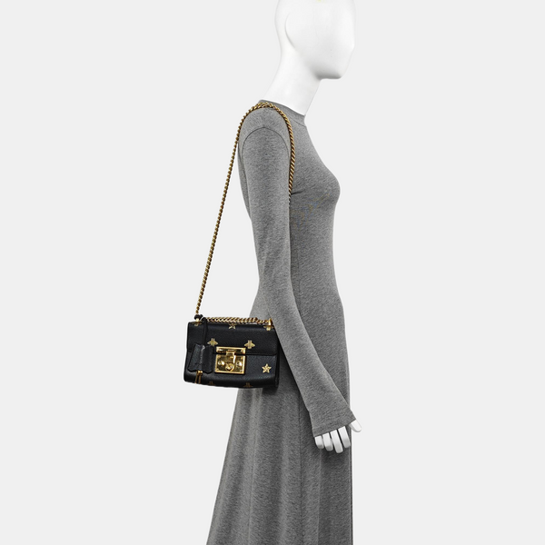 Padlock Small Calfskin Black