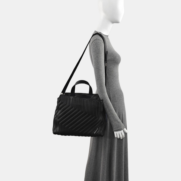 HAMPTON CARRY ALL Medium Calfskin Black