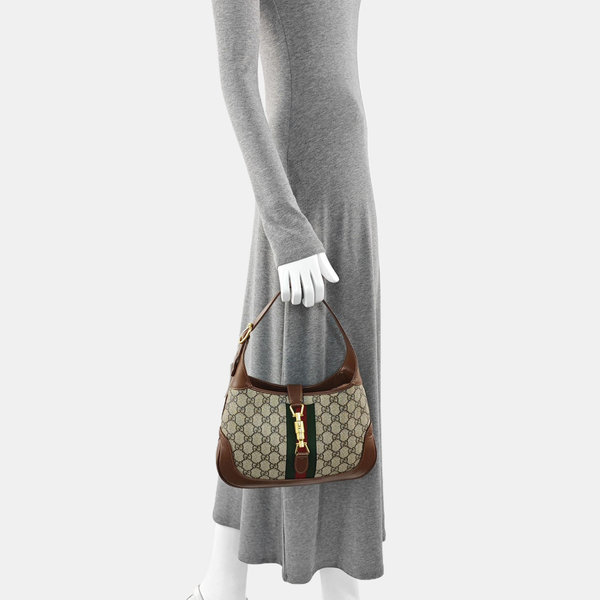 Jackie 1961 Small Monogram Coated Canvas Beige