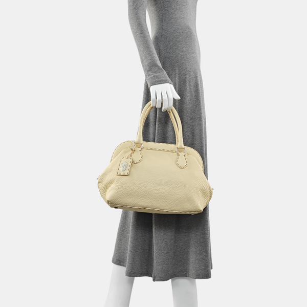 Selleria Quilted Calfskin Beige