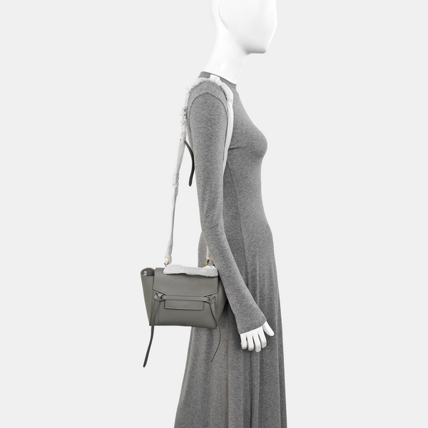 BELT Nano Calfskin Gray