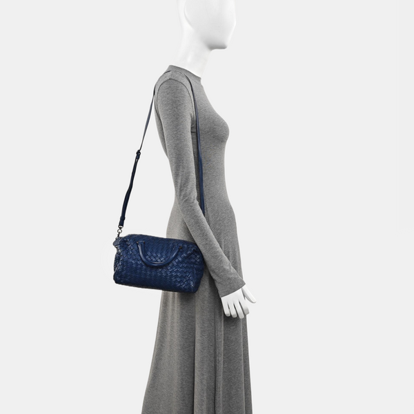 Lambskin Shoulder Bag Blue