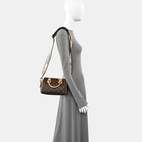 SPEEDY 20 Monogram Coated Canvas Brown