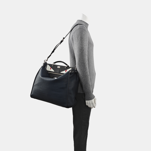 Peekaboo Large Calfskin Blue