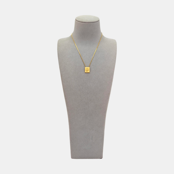ALPHABET Brass Gold Necklace