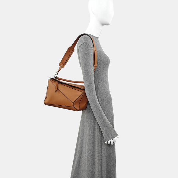 Puzzle Medium Calfskin Brown