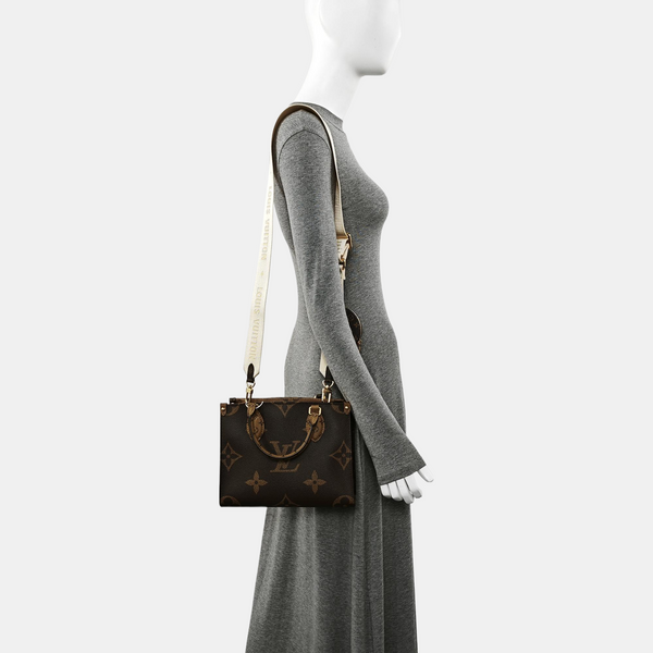 ONTHEGO PM Monogram Coated Canvas Brown