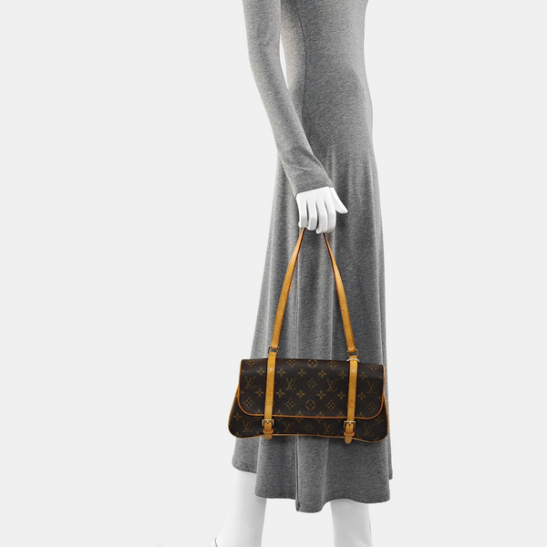 MARELLE Monogram Coated Canvas Brown