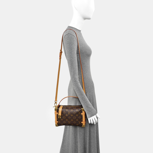SIDE TRUNK MM Monogram Coated Canvas Brown