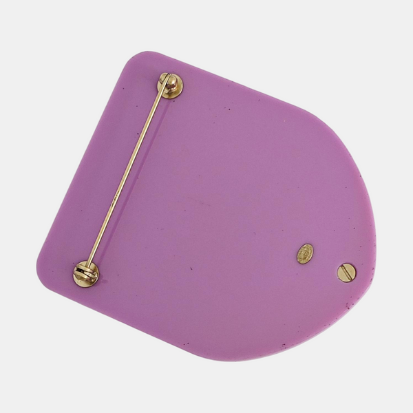 Synthetic Material Purple Brooch