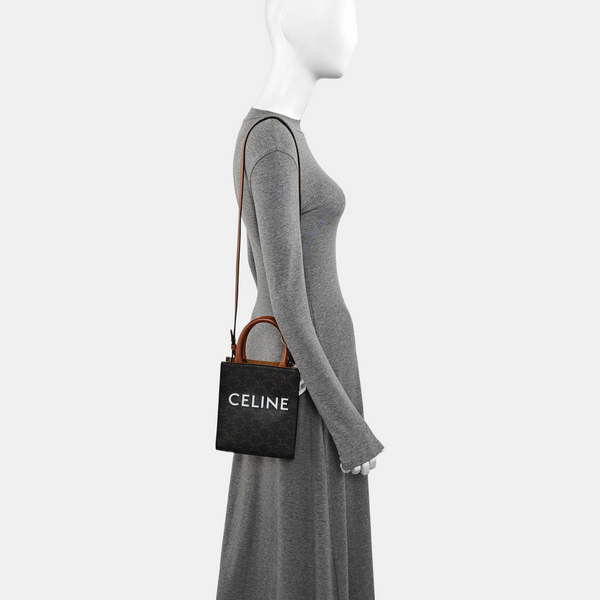 CABAS CELINE Mini Coated Canvas Brown