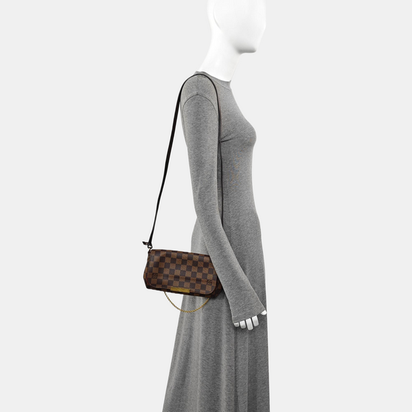 FAVORITE PM Damier Ebene Coated Canvas Brown