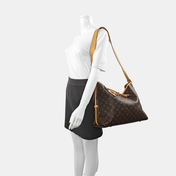 CARRYALL MM Monogram Coated Canvas Brown