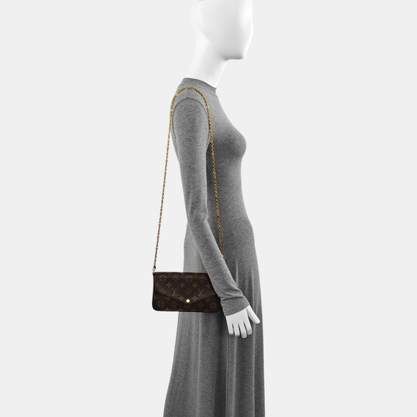 FÉLICIE Monogram Coated Canvas Brown