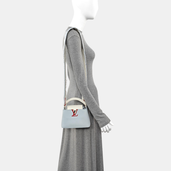 CAPUCINES Mini Calfskin Blue