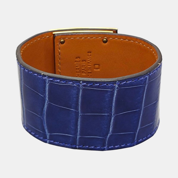 Kelly Dog Leather Blue Bangle