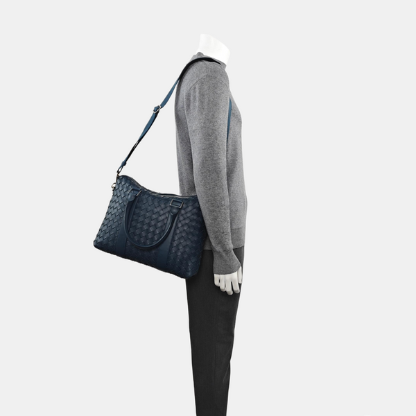 Intrecciato Calfskin Blue