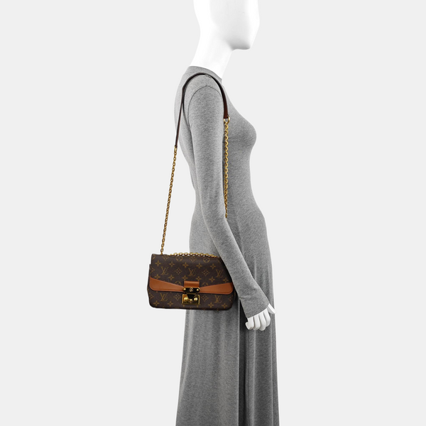 MARCEAU Monogram Coated Canvas Brown