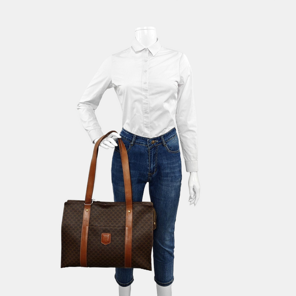 MACADAM BOSTON Coated Canvas Brown