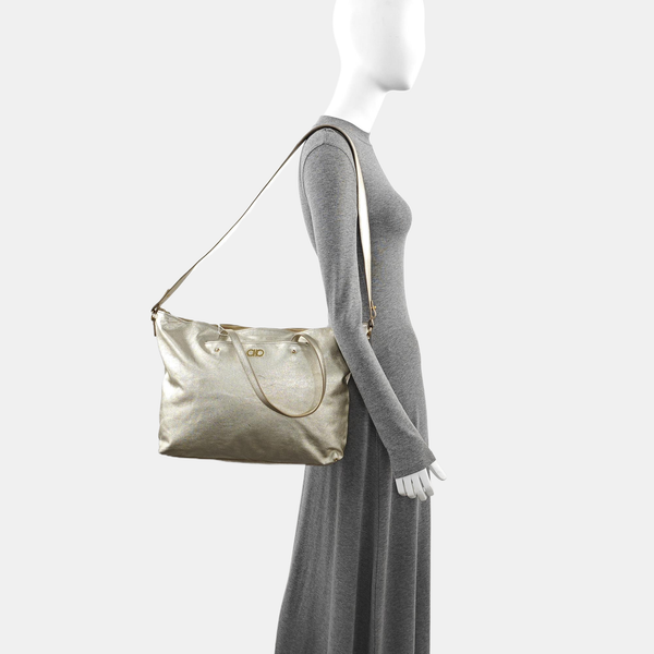 Calfskin Shoulder Bag Beige