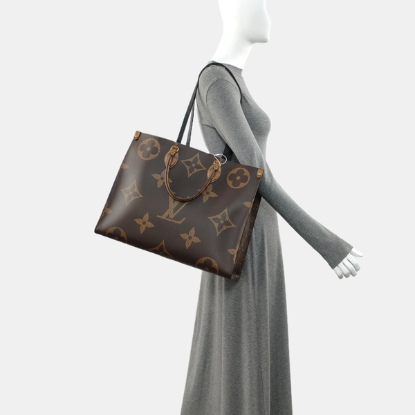 ONTHEGO GM Monogram Coated Canvas Brown