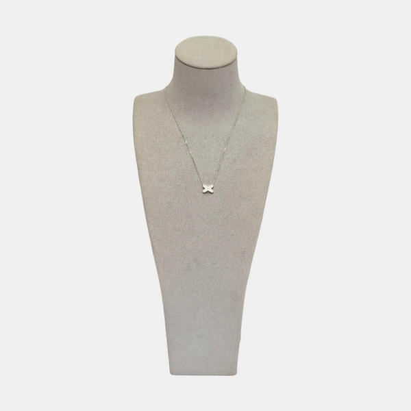 Jeux De Liens 18k White Gold Silver Necklace