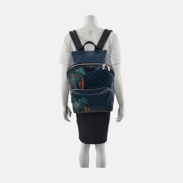 APOLLO Damier Coated Canvas Blue